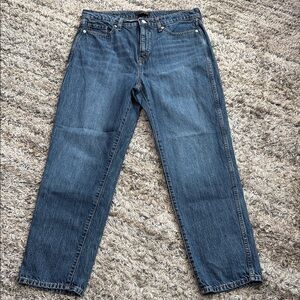 Banana Republic High-Rise Straight Fit Jeans sz 31/12 100% cotton no stretch